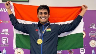 ISSF President's Cup 2022: Rudrankksh Patil Wins Gold Medal in 10m Air Rifle Event
